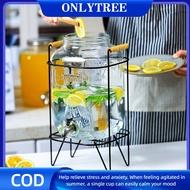 4L 5L 8L 10L Juice Drink Glass Jar Dispenser with Stand and Faucet Beverage Water Dispenser