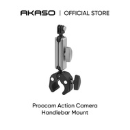 PROOCAM ACTION CAMERA HANDLEBAR MOUNT - Compatible with AKASO 360