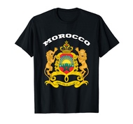 Morocco T-shirt Coat of arms Tee Flag souvenir Rabat