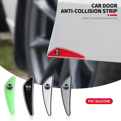 4pcs Car Door Bumper Strip Protection Strip For Audi A3 A4 A5 B8 8P B9 8V B6 B7 A1 A6 C6 Q3 Q5 C7 8I