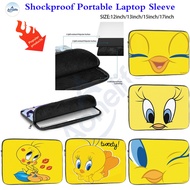 Tweety Bird  Portable shockproof laptop bag, waterproof nylon shell, smooth zipper, scratch-resistan