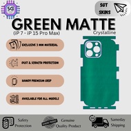 Skins Green Matte Crystalline 3M For iP Series