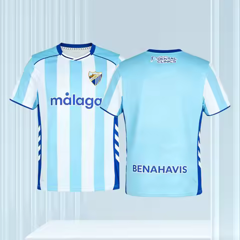 Family Matching 2025-26 New Malaga Fans 3D Printed Football Jersey Summer Breathable Casual Sportswe