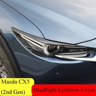 Mazda 2017-2025 CX5 CX-5 (2nd Gen) Tail Lamp Carbon Fiber Lining Head Lamp Eyelid Car Accessories