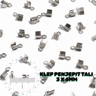 [100 pcs] Small Rope Clamp Valve 3 x 6mm Box Small Square Kodokan/ Small rope end stopper for DIY Ac
