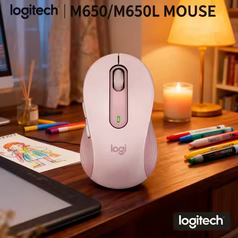 Logitech M650/M650L Large Wireless Mouse, SmartWheel, Silent Operation, Logi Bolt/Bluetooth, Long Ba