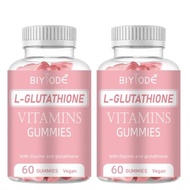 จัดส่งฟรี ซื้อ 1 แถม 1 กลูต้า BIYODE L-glutathione ผลิตภัณฑ์เสริมอาหาร Gummies gluta เยลลี่หมีสีชมพู