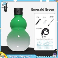 【ouwym9al Retro-Inspired Gourd Water Bottle 900ML Gourd Water Bottle Large Capacity Water Bottle Gre