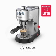 Giselle | 19Bar Espresso Coffee Milk Bubble Maker Machine with Milk Frothing with Water Filter Cartr