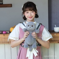 Male Cat Female Backpack Soothing Kitten Plush Doll Blue Cute Bag Cat Toy Doll Real Birthday Gift Ca