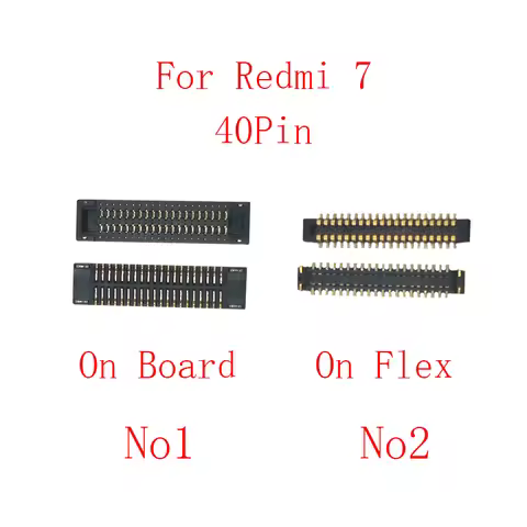 2pcs 40pin LCD Display FPC Connector On Mainboard for Xiaomi Max 3/Poco F1/NOTE 3/Mi Play 5 5S 5C/Re