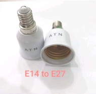 ADAPTOR CONVERTER SAMBUNGAN FITTING E14 KE E27 LAMPU HIAS TO
