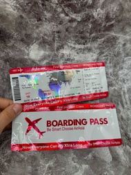 Air Asia Red/Gold 3.5gr Empty Mylar Zip Bag