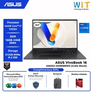 ASUS VivoBook 16 A1605V-AMB687WS (Intel Core i7-1355U/16GB-24GB RAM/512GB SSD/16.0'' WUXGA/Intel Iri