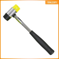 [tenlzsp9] Rubber Hammer Mallet, Black Plastic Double Sided Mallet Handle Double Sided Mallet Diamet