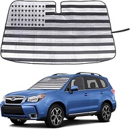 Windshield Sunshade for Subaru Forester 2013-2018, Front Window Sun Shade, Foldable Reflective Sun V
