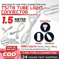 High-quality 3 PIn Type A T5 Connector Plug / T8 Connector Plug 3 Pin Plug For LED T5 Tube Light