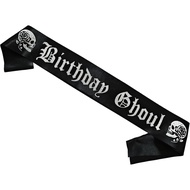 Magnusson's Garden Birthday Ghoul Sash, Gothic Birthday Sash, Halloween HBD Girl Accessories, Goth, 