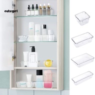 CUK-Transparent Drawer Storage Box Clear Acrylic Drawer Organizer Drain Holes Drawer Storage Tray