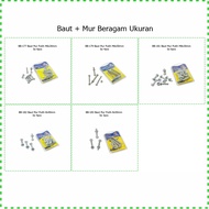 Bolt Nut M 6x30mm/6x50mm/8x30mm/8x40mm/8x50mm