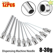 GORROS 12Pcs Dispensing|Needle, Metal 8G-30G Fluids Industrial Glue Injection Needle,  Blunt Tip 25m