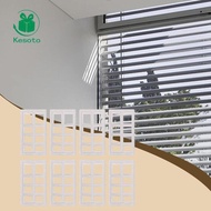 Kesoto Transparent Curtain Bracket Spacer Blocks Acrylic Window Shade Brackets for Living Space Use