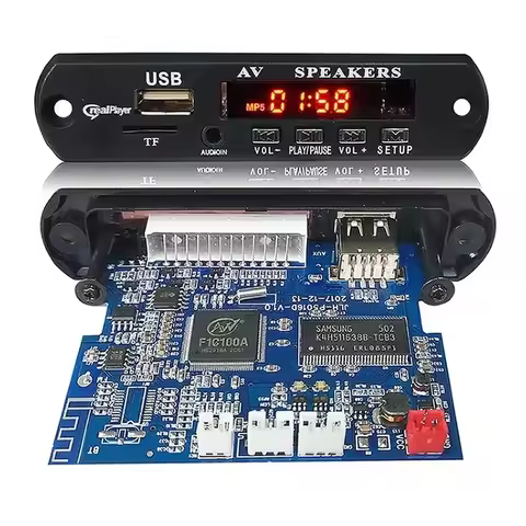 MP3 MP4 MP5 HD 1080P Audio and Video Player Bluetooth Decoding Module, HDCD Decoder, Support Infrare