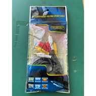 2 RCA CABLE - 2 RCA 1.5 METER 3 RCA - 3 RCA LENGTH 1.5 METER ups 3RCA TO 3RCA CABLE 1.5M LENGTH 3 RC