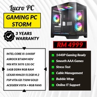 Custom PC Gaming PC STORM - Intel i5-14400f / RTX 5070 / 16GB RAM / 512 SSD