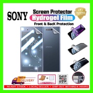 SONY XPERIA XZ4 / XZ3 / XZ2 / XZ2 Premium / XZ2 Compact Front & Back Hydrogel Screen Protector READY