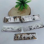 Sterling Silver s999 Silver Bar Year More Than Years Old Exhibition Macro Picture Smooth Sailing Bab