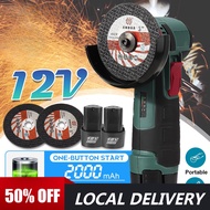 12V 9500RPM Mini Cordless Brushless Angle Grinder with Rechargeable Lithium Battery Polishing Machin