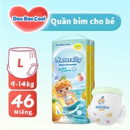 Doubaocool diapers, size L, 46 pieces/pack, suitable for babies from 9 to 14 kg, absorbent capacity 
