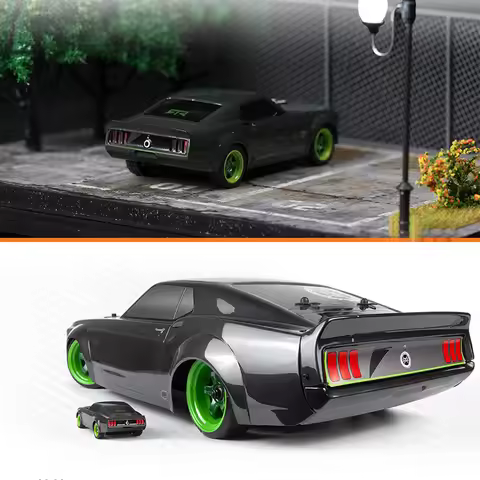 HPI Nano TTR Mini Simulation Ford Mustang Electric LED 160980 Remote Control Cars RTR 1/64 RC Car fo