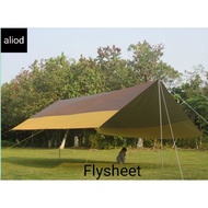 🔥Ready stock🔥 Flysheet 4.4X6M, 5x7M, 5x8M, 6x8M big Flysheet tent tarp