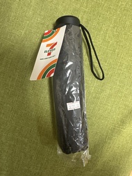 711 7仔 7-eleven 黑色三折疊雨傘｜遮