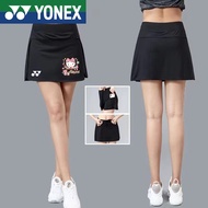Yonex Badminton Skirt 2024 New Sports Skirt Anti glare Tennis Skirt Quick drying Breathable Running Training Skirt Mesh Fast Dry Table Tennis Skirts Tennis Skirts Women Skirts