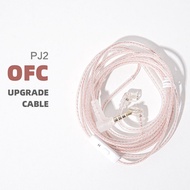 JCALLY PJ2 Silver-plated OFC / OFC IEM Replacement Cable