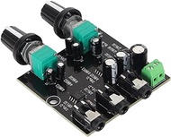 Audio Amplifier Board, DC 5 to 12V 2 Channel Input 1 Channel Output Mini Power Amplifier Board with 3.5mm Interface, NJM3414 Audio Amplifier Module for Speaker Sound System DIY