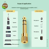 NBBY 1/2Set 6.5mm To 3.5mm And 3.5mm To 6.5mm Audio Adapter Set 1/4-inch To 1/8-inch And 1/8-inch To