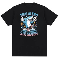 67 Brainrot Italian Meme Fun 67 Letter Printed Men's Fashion Street Cotton T-shirt