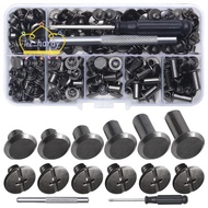 Chicago Screw Leather Rivets Assorted Screw Rivets M5 Chicago Binding Screws for Decorating PU Craft