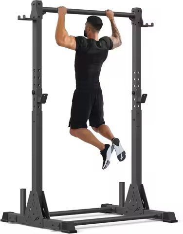Pull Up Station, Multifunctional Pull Up Bar Free Standing for Strength Training, Height Adjustable 