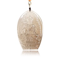 【正佳珠寶】茶水晶 超頂級極淨 地藏王菩薩 50g 茶水晶吊墜