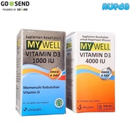 MyWell Vitamin D3 1000 4000 IU Health Supplement 1000IU 4000IU