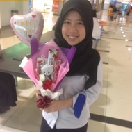 bouquet coklat & bunga