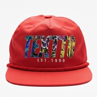 MERAH TEXTTO Red Stry Ropehat Hat for Adult Men