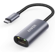 Anker USB C 3.0 ke Penyesuai Ethernet, Hab Rangkaian 1 Gigabit Mudah Alih, 10/100/1000 Mbps, Serasi 