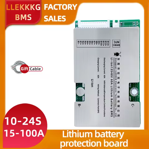 LUCK BMS Lifepo4 Li-ion BMS 10S 36V 15A 30A 50A with balance For 3.7V 3.2V E-bike Battery 18650 For 