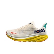 HOKA ONE ONE Clifton 9 C9 White Yellow Running Shoes For Men Casual Sports Sneakers 100% Original